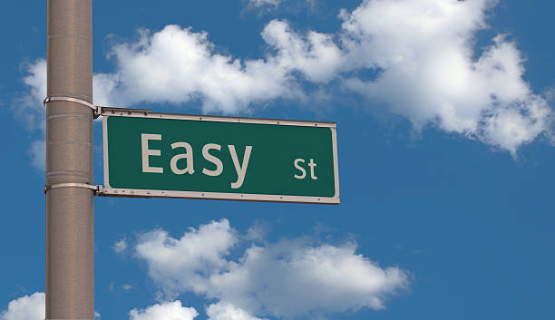 A street sign saying Easy St.